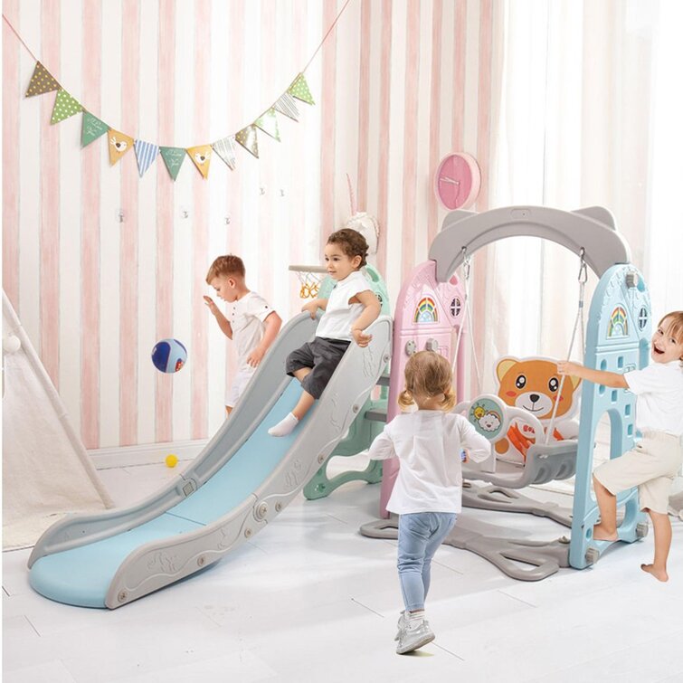 Kids plastic hot sale swing set